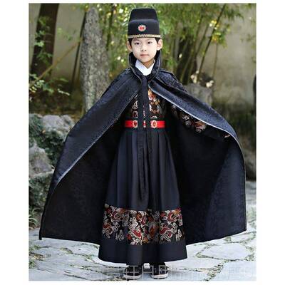高档男童气服飞鱼服国潮风帅锦衣卫侍卫大四名捕套装古汉装春夏演