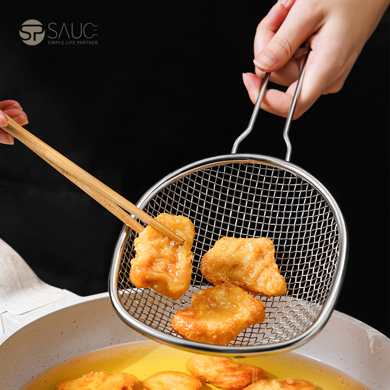 日本SPSAUCE不锈钢漏网家用勺