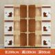 高档加厚实猫猫舍展示柜木商用猫屋寄养繁育 三层五宫格双面柜玻