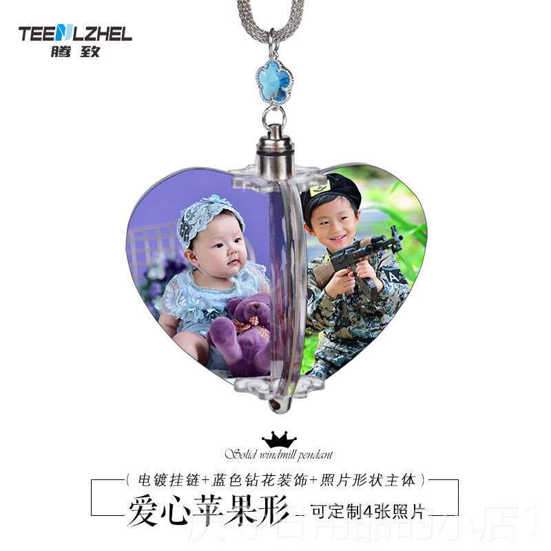 高档车内饰品汽视车挂吊件照片定气制女神相片车载后镜坠大高级感