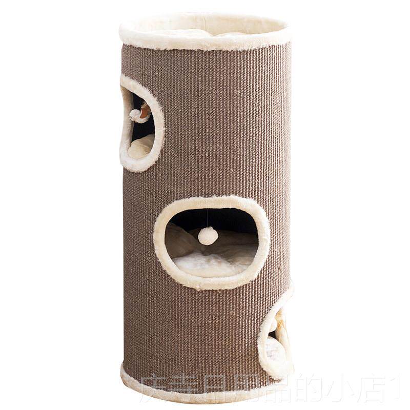 高档凯猫爬架麻桶简约可拆洗猫抓瑞柱大号猫抓剑猫窝三层筒板猫抓