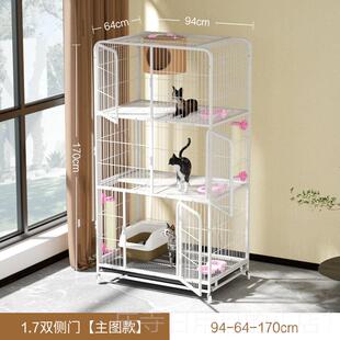 高档猫别墅大特大猫笼号三层家用猫笼子型内超大自由空间室猫屋猫