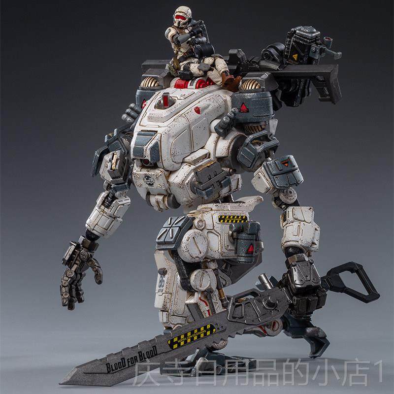 高档JOTY暗源白色钢Y骨机甲兵人成品O塑料型手办可动变形玩具机模,模玩/动漫/周边/娃圈三坑/桌游,国创拼装/成品机甲,淘宝优惠券,粉丝福利购,淘宝优惠卷