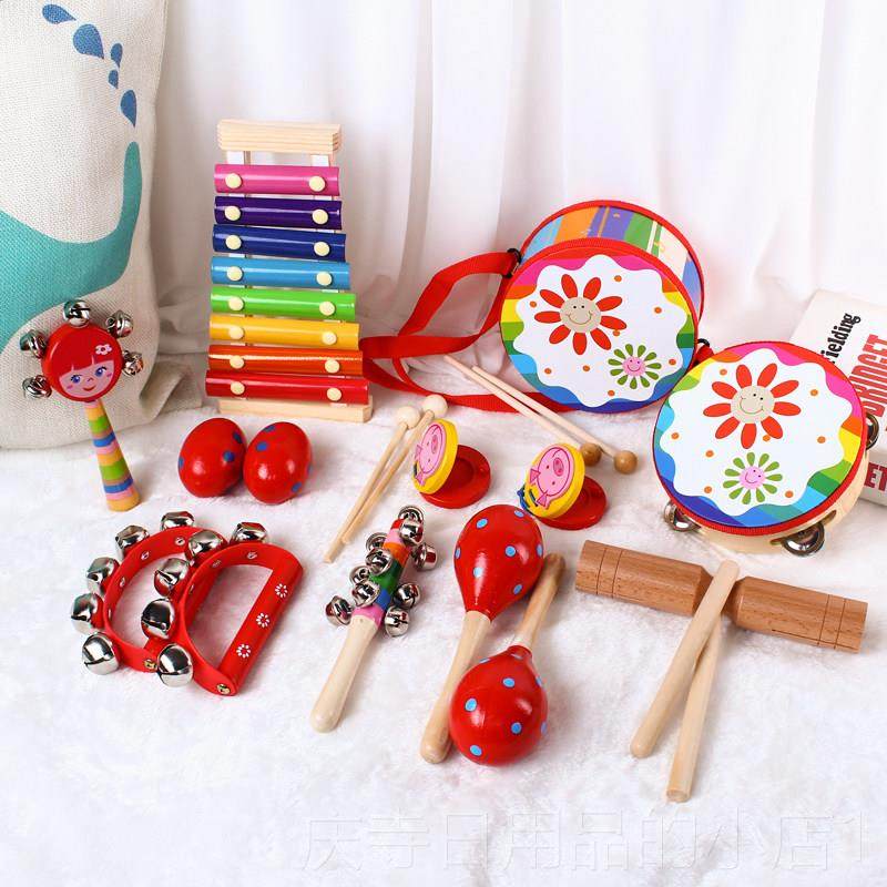 高档教尔夫乐奥器幼儿园早教儿童打击套装大全儿婴拨浪鼓摇铃鼓启,玩具/童车/益智/积木/模型,打击乐器,淘宝优惠券,粉丝福利购,淘宝优惠卷