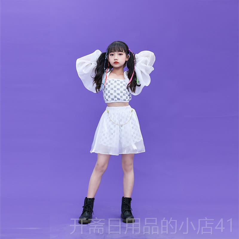 正品儿童功爵士舞演出服夏少儿模台走秀潮服 女孩jaz特z嘻哈街t舞