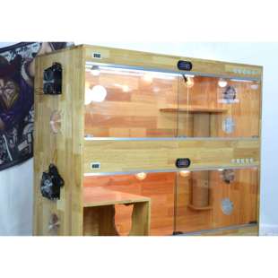 正品豪华猫墅实木房产大猫柜别猫笼家用室内猫咪窝猫舍繁育寄养型