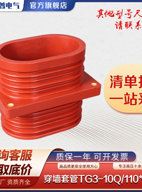 10KV高压穿墙套管TG3-10Q/110*180环氧树脂中置柜母线套管140*200