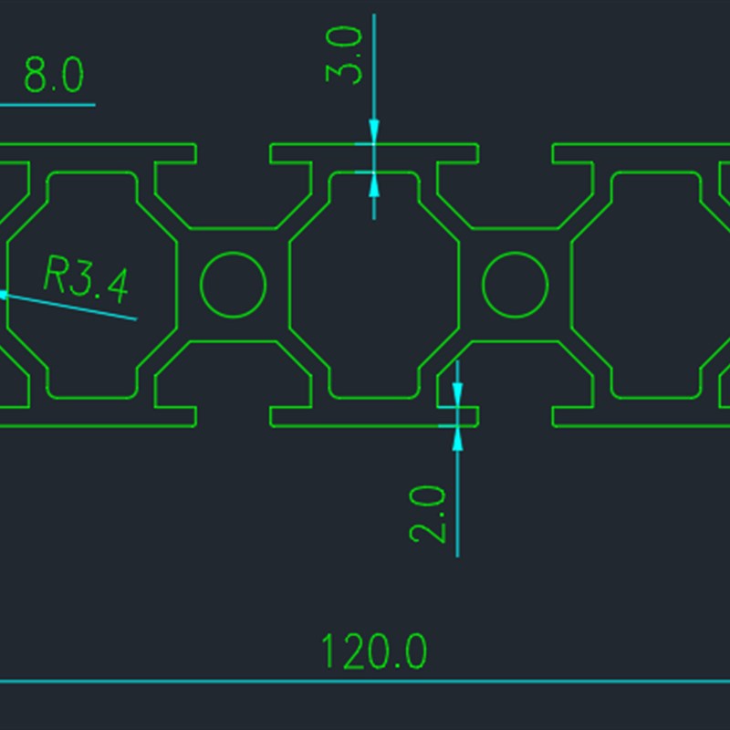 300欧标铝型材 0面板铝材 30系欧标型材铝型材面板0铝型材