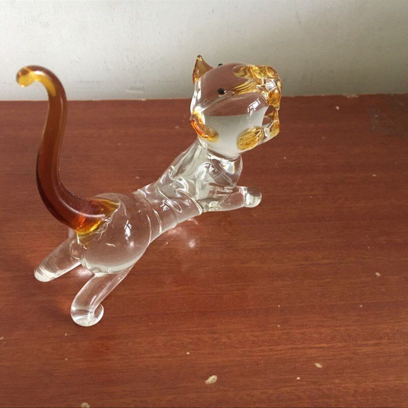袖珍玻璃十二生肖鼠牛老虎兔龙蛇马羊猴鸡狗猪摆件摆设琉璃工艺品