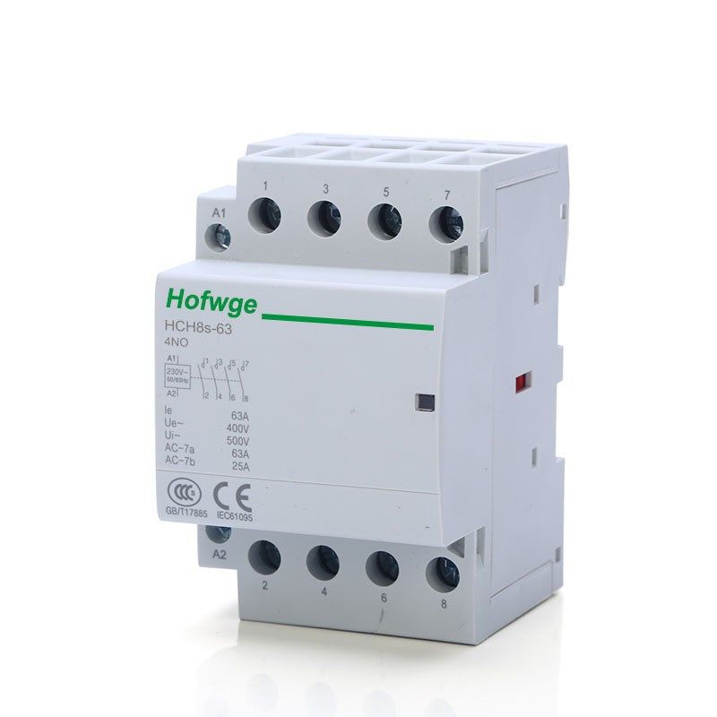 万界接触器HCH8s-40A 63A 4NO 2NO2NC 110V 220V DC24V直流接触器