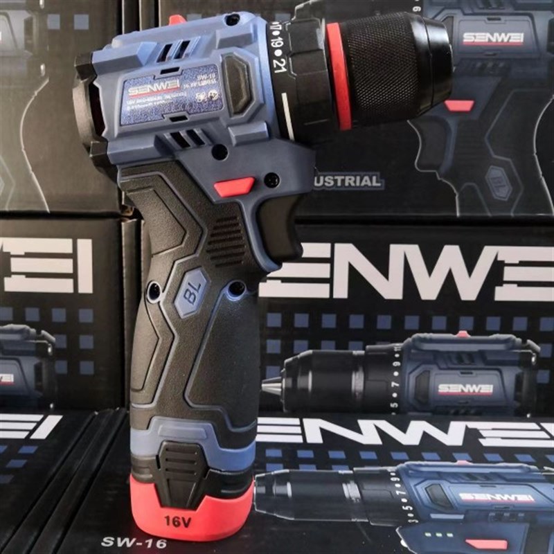 森威1V锂电钻工业级电动螺丝专业安装电钻无刷电钻起子机