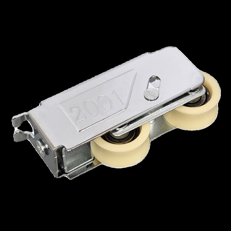 2001型老式铝合金门窗轮推拉门下轨道滑轮宽轨轴承轮平移门滚轮