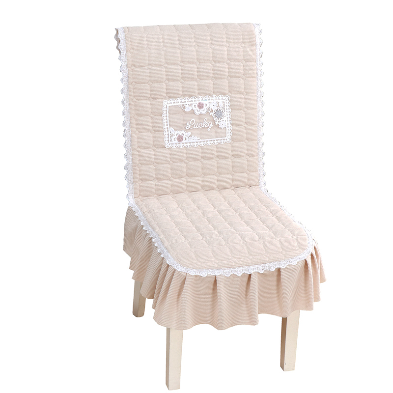 高档连身椅子罩新款现代简约加厚防滑椅垫靠垫一体餐椅