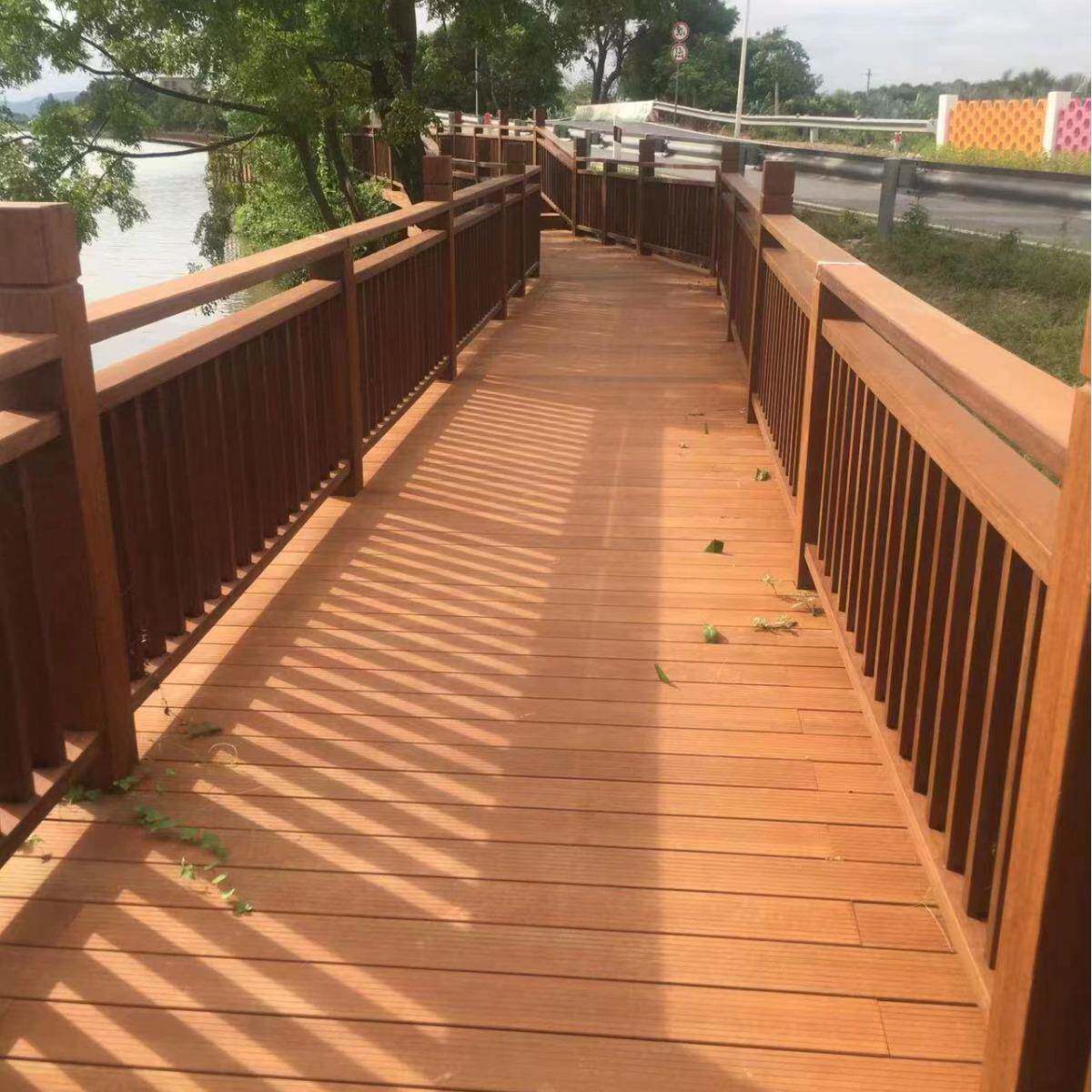 现代简约户外重竹地板实力厂家直销户外防腐竹油漆面木地板