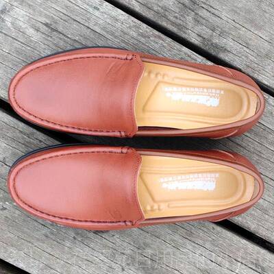 高档秋冬季男士商务休闲皮鞋5小码36真皮37大码气男鞋45特平底46