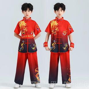 高档成人男女武术生表演服功夫训练小装学武术练习表演服装中式龙