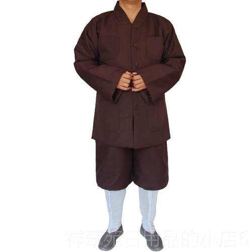 高档僧服套冬季加厚保暖棉衣女棉袄男僧短侣僧人和尚服僧衣短衣褂
