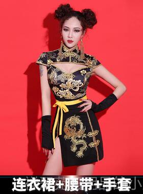 高档M韩SP 装哈街舞演出服女套年会舞蹈服爵士舞服装舞女团嘻打歌