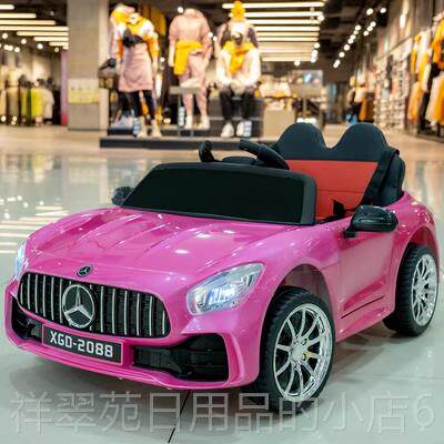 高档2024新款儿童电动车孩四轮汽车女婴儿玩坐具车宝宝双遥控可人
