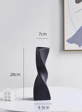 高档采植购产品闲休陶瓷瓶装饰品，客厅插花，模拟绿色物挂钟，高