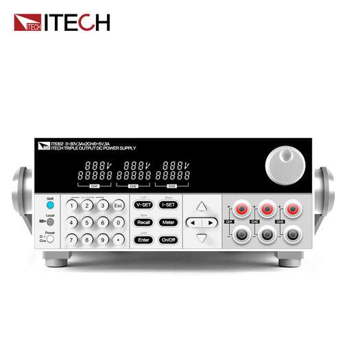 艾德克斯三通道电源IT6302可编程直流稳压电源30V/3A/90W