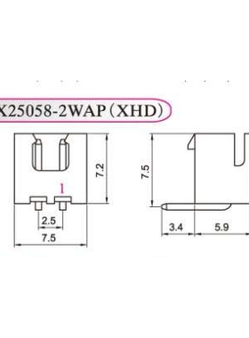 HXH红星接插件HX25058 弯针 XHD-2WA-3A-4/5/6/7/8/9/10/12/15WA