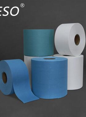 81023大卷工业擦拭纸绿色大卷无纺布多功能吸水吸油纸擦拭布