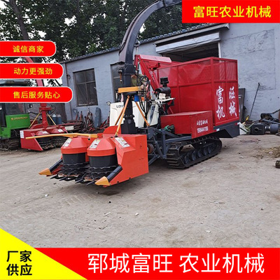 皇竹草柠条收割机 籽粒破碎型圆盘青储机割台 自走式圆盘青储机