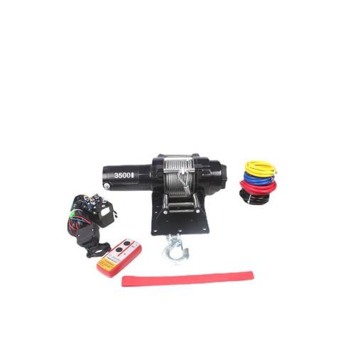 便携起重吊机 3500磅车载电动绞盘带钢丝绳 适于农用机械配套出口