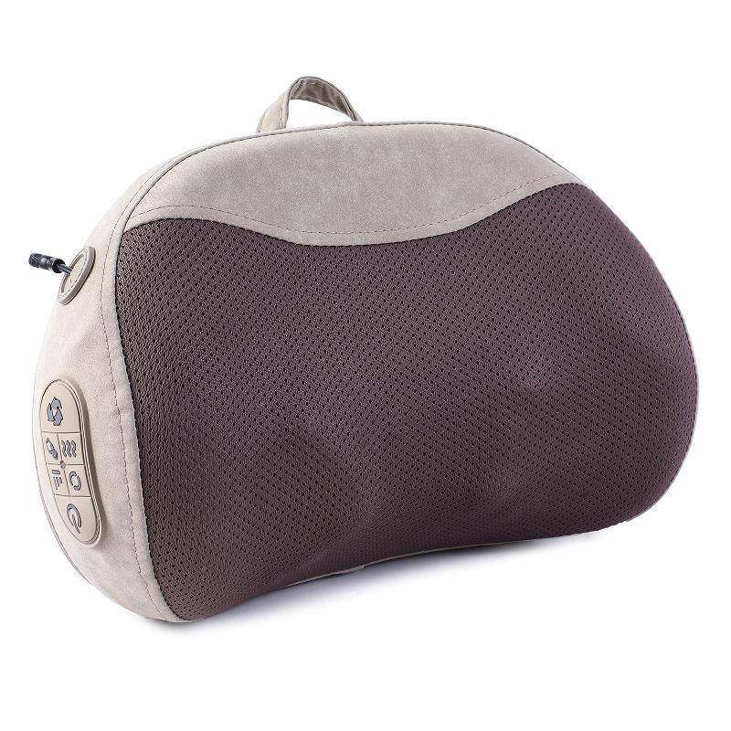 揉捏按摩枕家用车载加热背部多功能按摩靠枕腰颈两用颈椎按摩器