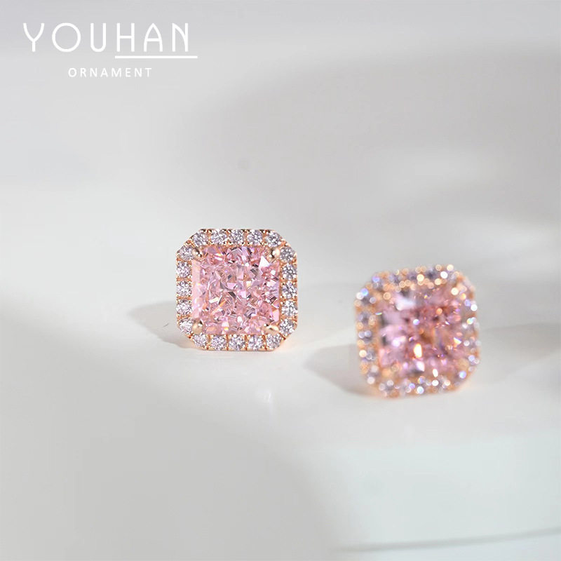 S925银针韩国东大门个性耳钉女