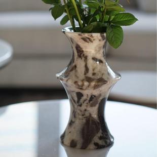 厂家天然大理石花瓶家居摆件装饰品样板间酒店软装