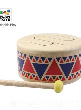 正品y泰国Planos木鼓儿童启蒙音乐敲击敲T木制早教乐器小型玩具打