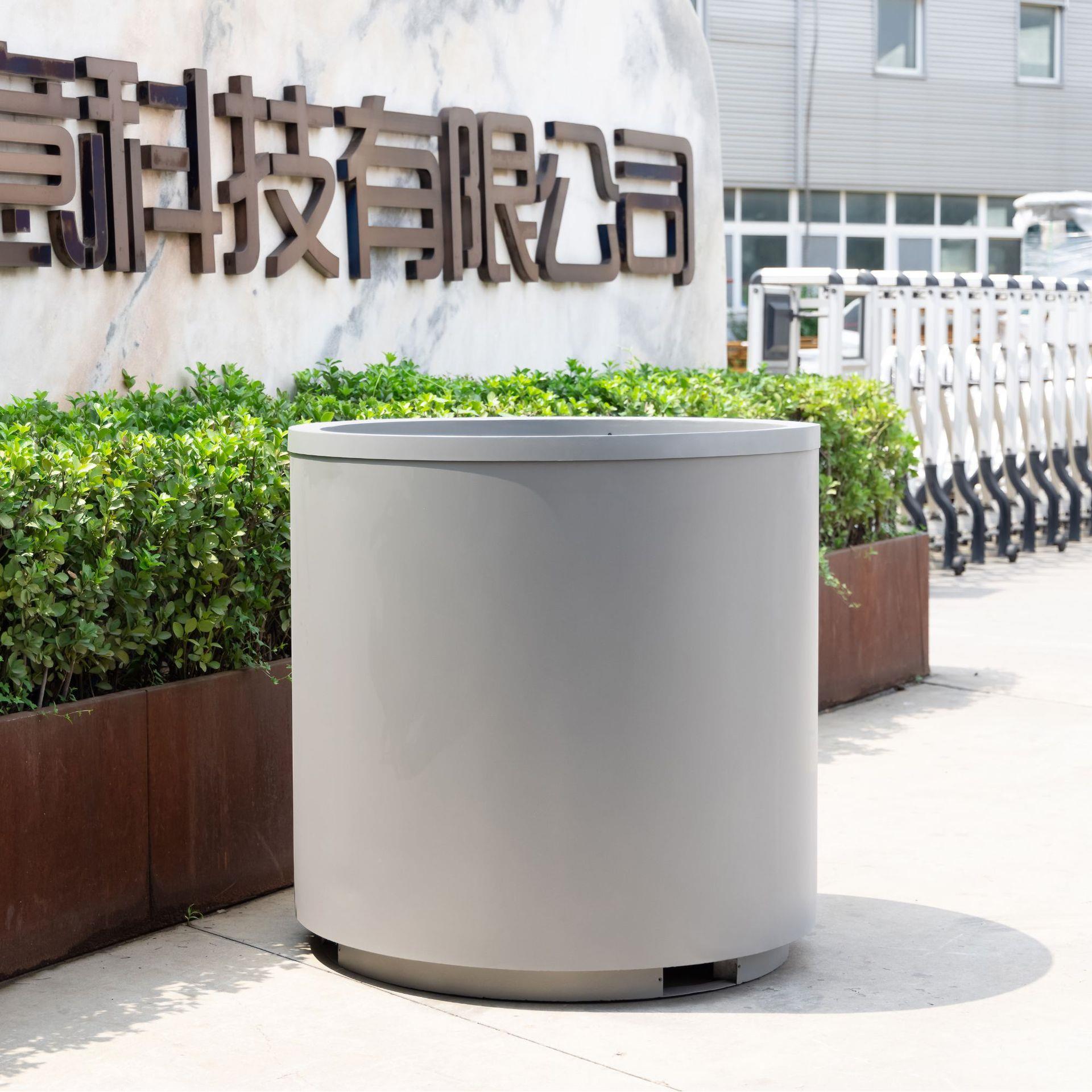 不锈钢花箱户外HX-73-01盆花钵大林口径花道路广场园公园拼色景观