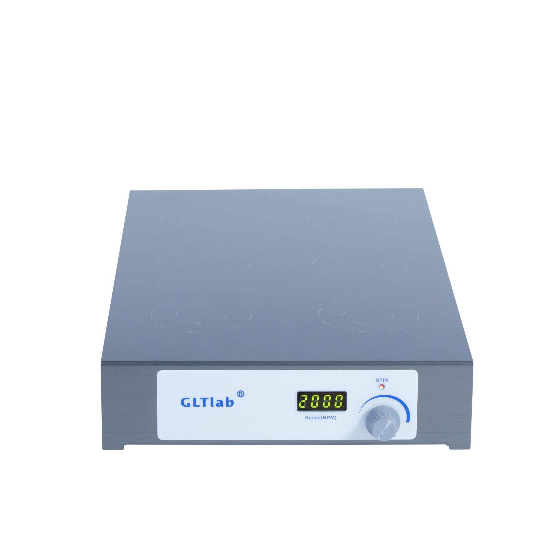 数控6位超薄不锈钢机身磁力搅拌器500ml/1L两种搅拌规格2000转