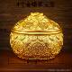 高档黄铜金蟾宝盆大号带盖子招聚进宝客厅店乔铺装 财饰摆件开业迁