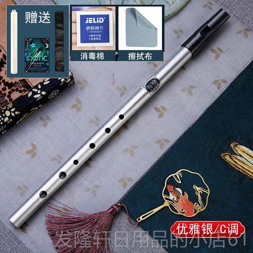 高档爱尔哨笛C调竖D调笛子初学儿童专演奏金属直笛业笛乐兰器小学