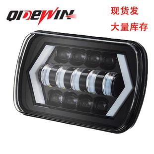 厂家7寸汽车led大灯箭头款远近光车灯改装越野牧马人前大灯