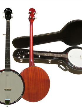 Timothy蒂慕希 有底五弦班卓琴 附硬琴盒