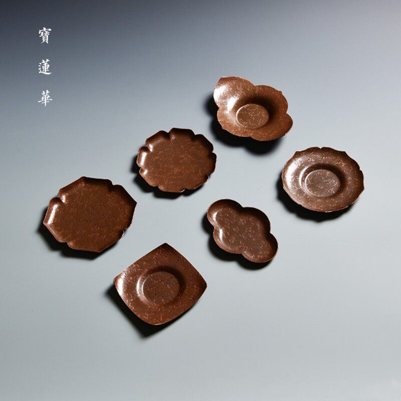 锤纹紫铜杯托 紫铜杯垫 铜茶托 铜垫隔热垫 茶垫 壶托垫 功夫茶具