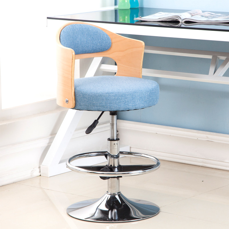 实木靠背现代简约电脑椅学生学习书桌椅家用升降旋转儿童书房转椅