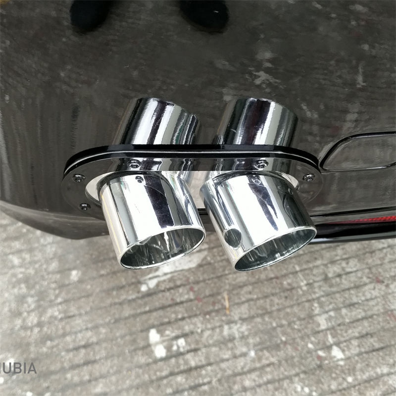 汽车仿排气管消声器防撞胶装饰条防追尾防擦条防刮保护防蹭贴通用