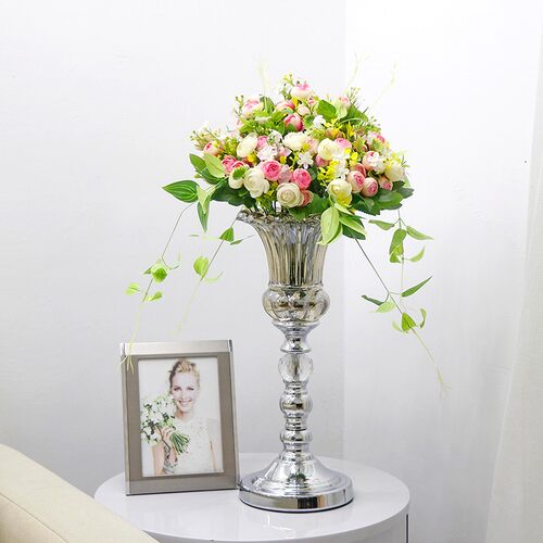 婚庆欧式玻璃花瓶整体花艺客厅卧室餐厅样板房装饰品台面花瓶摆件