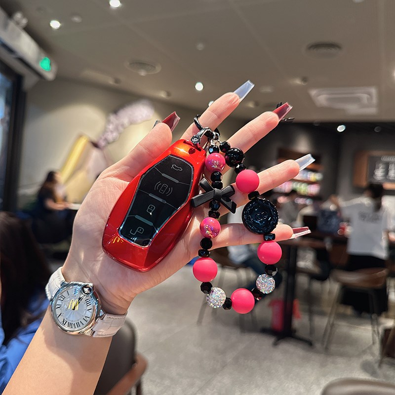 适用红旗钥匙套新款HS5/E-HS7/H9/H7/H5/EHS9HS3车包扣壳高档男女