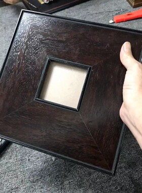 【可以定制】木色温柔治愈系画框天隆出口欧式实木油画框复古