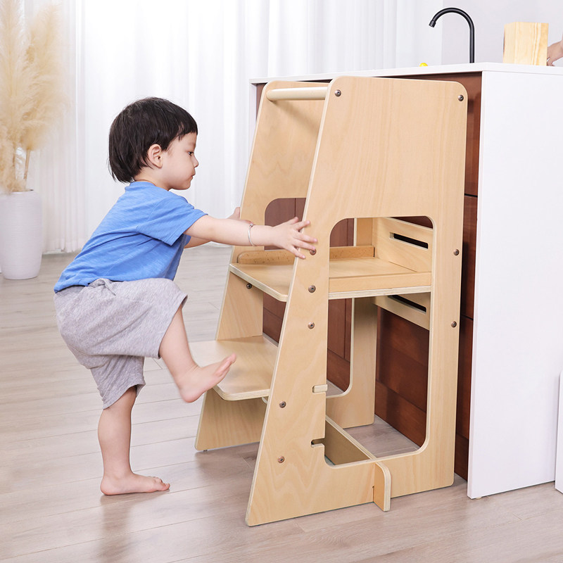 Boori儿童垫脚椅洗漱台阶搁脚凳凳宝宝踩脚凳学习塔站凳带扶手防,住宅家具,儿童踏脚凳（原婴童）,淘宝优惠券,粉丝福利购,淘宝优惠卷