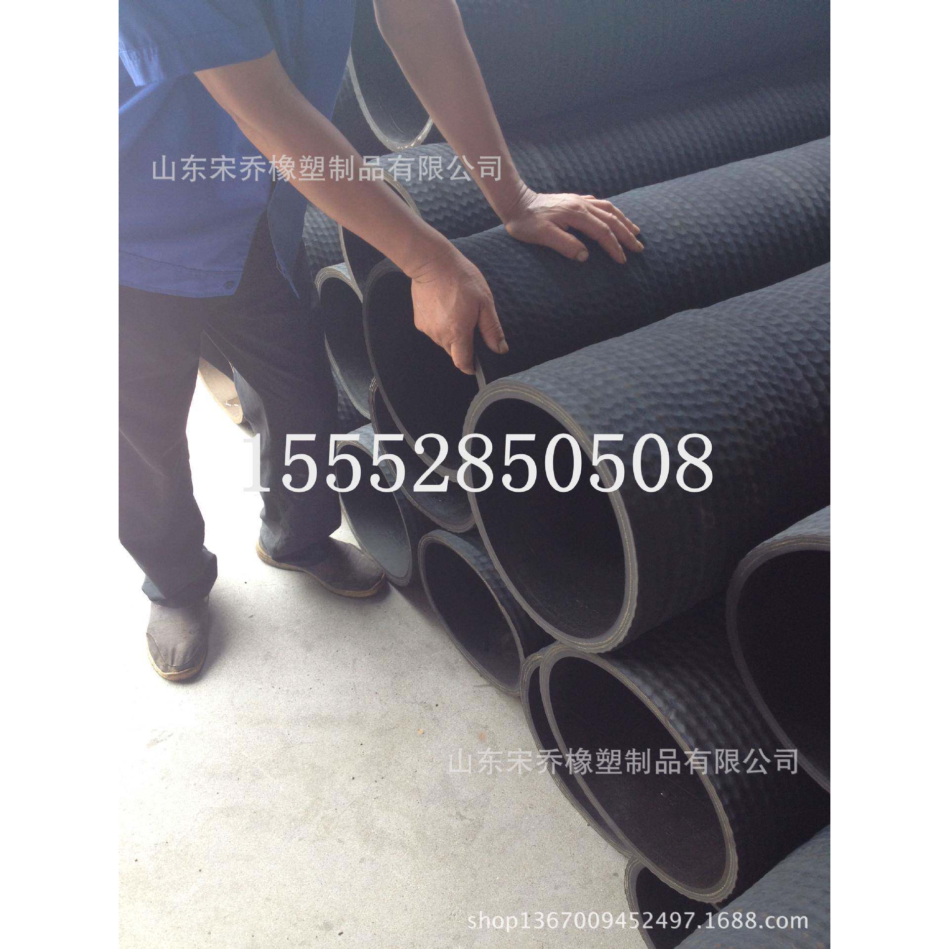 黑色橡胶钢丝波纹管173mm200mm219mm打桩机抽排泥浆橡胶管