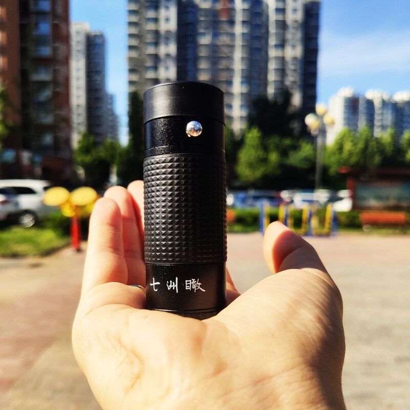 十字线坐标望远镜单筒七洲瞰水晶炉镜头超近焦8X21倍镜高清刻度