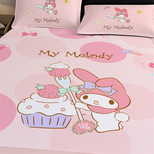 夏季美乐蒂儿童冰丝凉席学生宿舍单人空调席子可水洗折叠上下床席