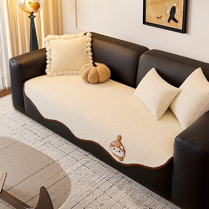 皮沙发专用异形直排沙发垫子防滑坐垫一片式四季高级感盖布巾套罩,居家布艺,沙发垫,淘宝优惠券,粉丝福利购,淘宝优惠卷